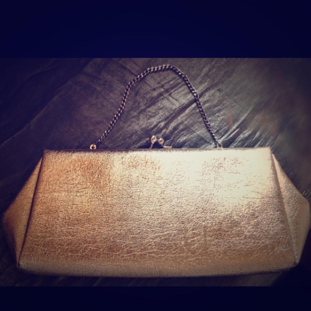 Vintage gold clutch